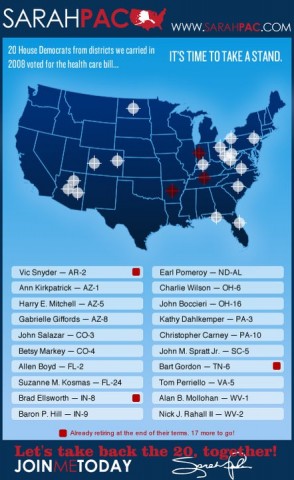 SarahPAC Target Map