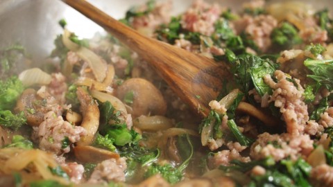 Meat Pies with Broccoli Rabe