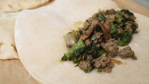 Meat Pies with Broccoli Rabe