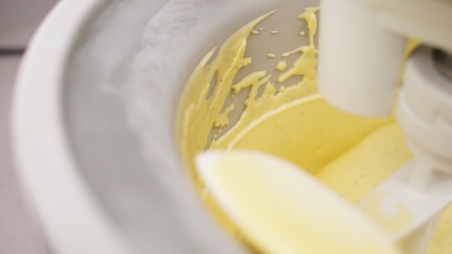 Vanilla Ice Cream with Rhubarb Compote