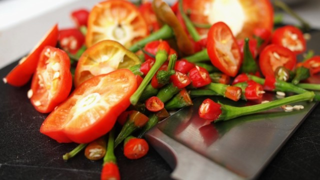 Fermented Red Hot Pepper Sauce, like tuong ot toi
