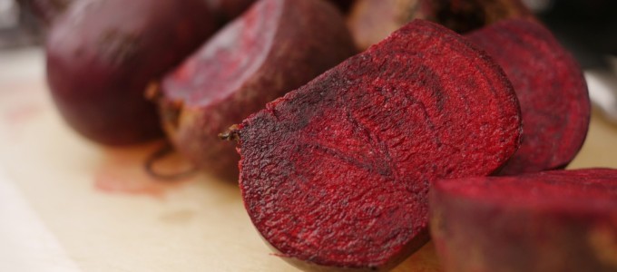 Beet Pancakes with Orange and Tarragon