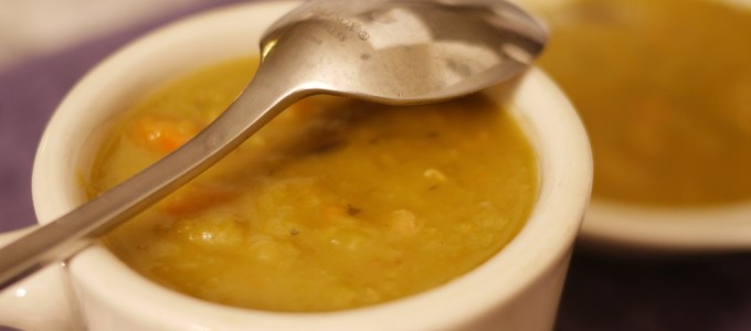 Split Pea Soup with Ham Hocks