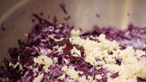 Purple Sauerkraut, Well Garlicked