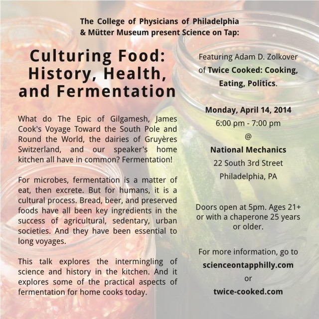 Science on Tap - Culturing Food: History, Health, and Fermentation