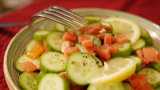 Fermented Radish and Cucumber Salad