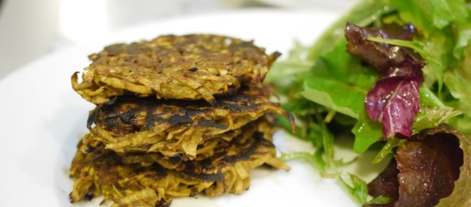 Curried Sweet Potato Pancakes